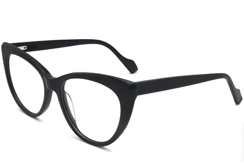 Lunettes papillon en acétate noir #BS2012-0167