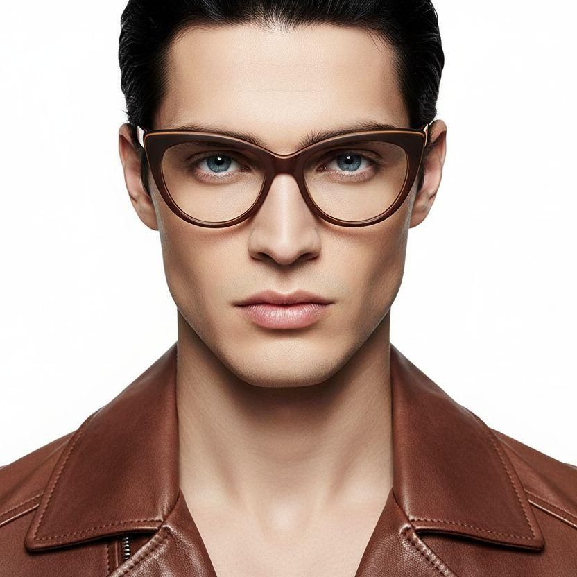 Butterfly Brown Acetate Glasses #BS2012-0168
