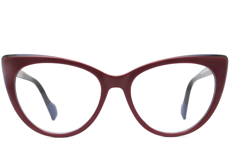 Gafas de acetato con diseño de mariposa roja #BS2012-0169