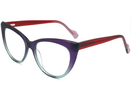 Lunettes papillon en acétate violet #BS2012-0171