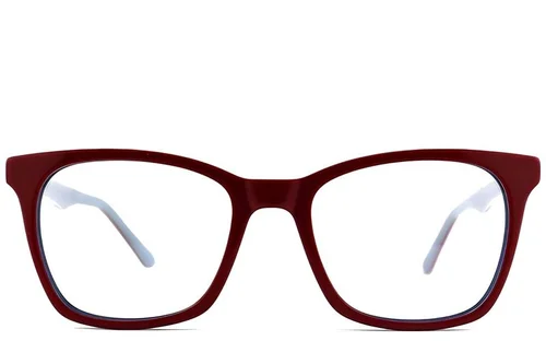 Lunettes papillon en acétate rouge #BS2012-0182