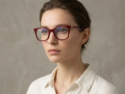 Lunettes papillon en acétate rouge #BS2012-0182