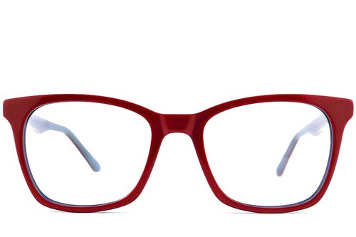Lunettes papillon en acétate rouge #BS2012-0182