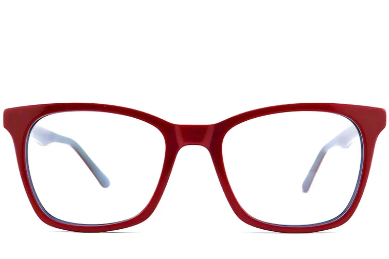 Gafas de acetato con diseño de mariposa roja #BS2012-0182