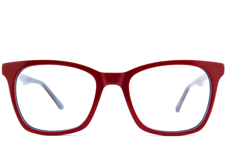 Schmetterlingsrote Acetatbrille #BS2012-0182
