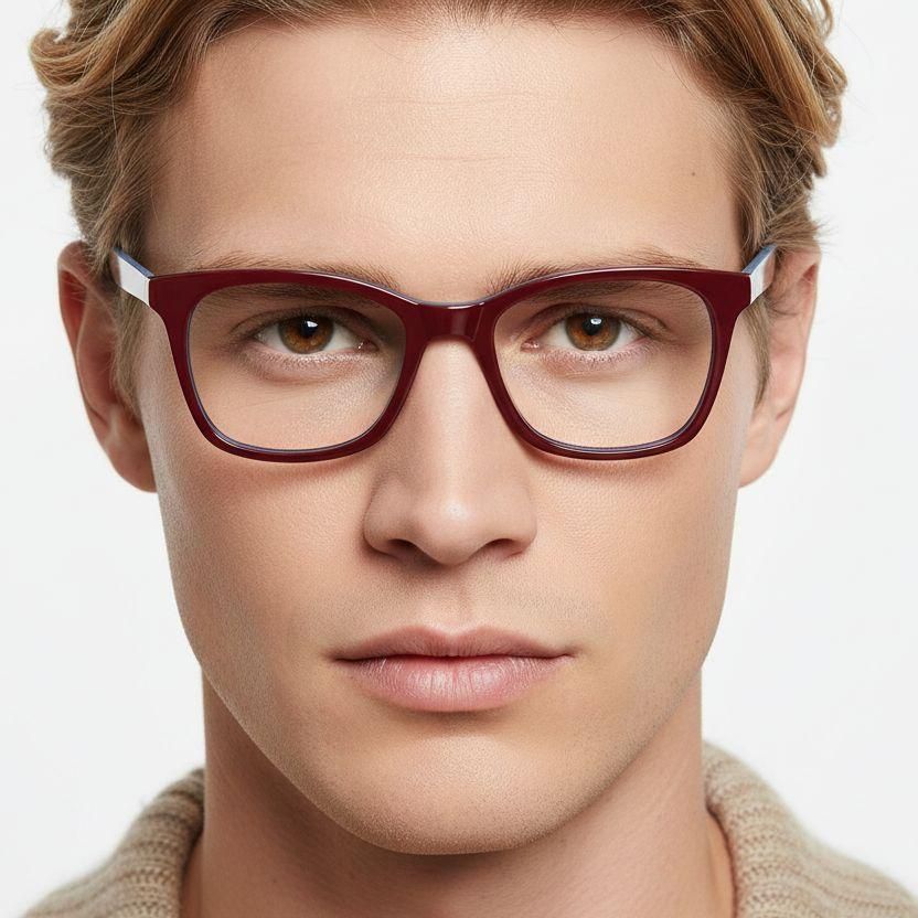 Vlinderrode acetaatbril #BS2012-0182