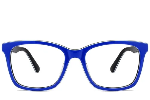 Lunettes papillon en acétate bleu #BS2012-0185