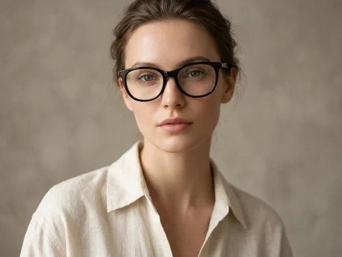 Lunettes papillon en acétate noir #BS2012-0186