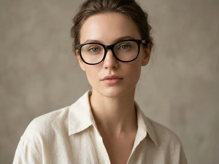 Butterfly Black Acetate Glasses #BS2012-0186