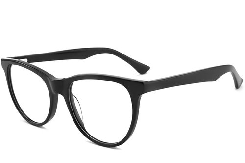 Lunettes papillon en acétate noir #BS2012-0186