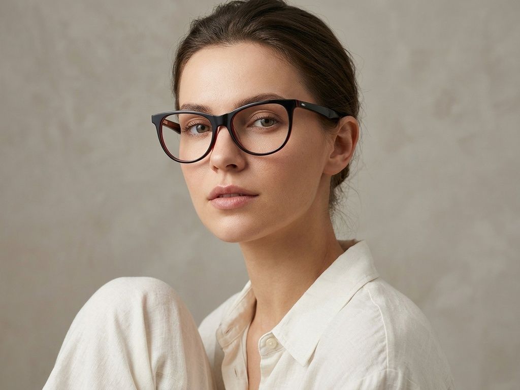 Butterfly Red Acetate Glasses #BS2012-0187