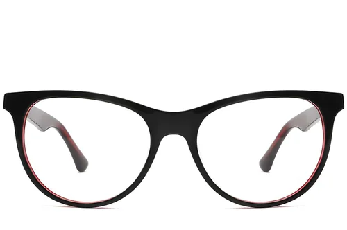 Lunettes papillon en acétate rouge #BS2012-0187