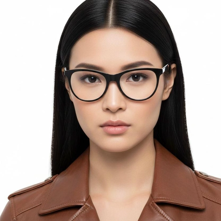 Gafas de acetato blancas con forma de mariposa #BS2012-0189