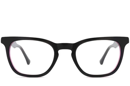 Lunettes rectangulaires en acétate violet #BS2012-0193