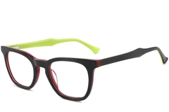 Rectangular Yellow Acetate Glasses #BS2012-0194