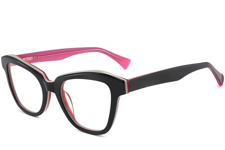 Gafas de acetato con diseño de mariposa roja #BS2012-0197