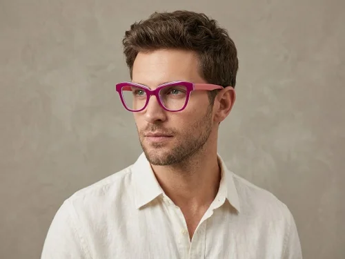 Lunettes papillon en acétate violet #BS2012-0198