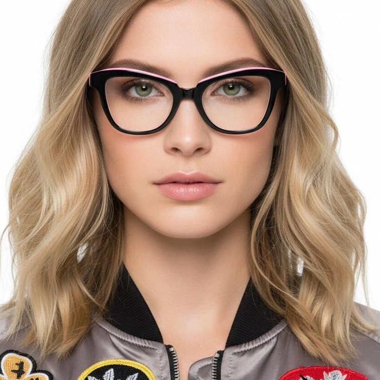 Gafas de acetato rosa mariposa #BS2012-0199