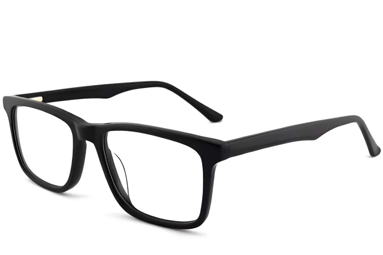 Bicchieri rettangolari in acetato nero #BS2012-0200