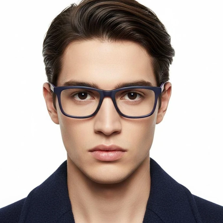 Rechteckige lila Acetatbrille #BS2012-0202