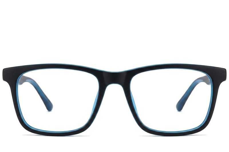 Gafas rectangulares de acetato gris #BS2012-0203