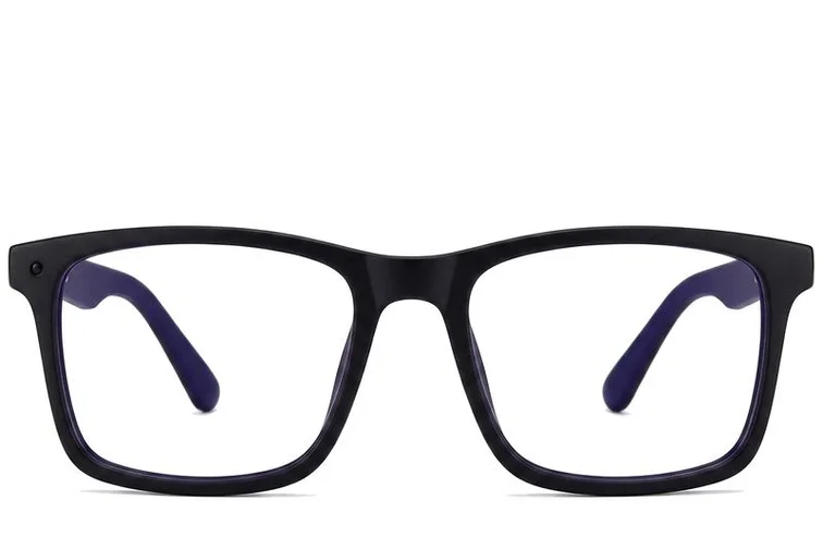 Rectangular Blue Acetate Glasses #BS2012-0204