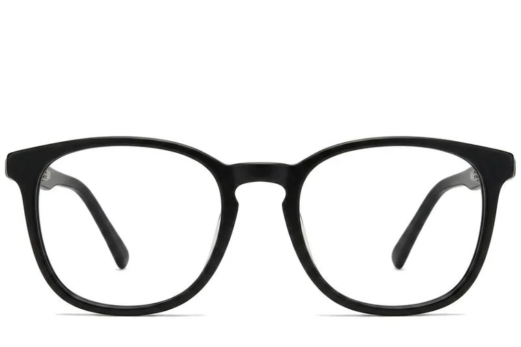 Gafas ovaladas de acetato negro #BS2012-0205