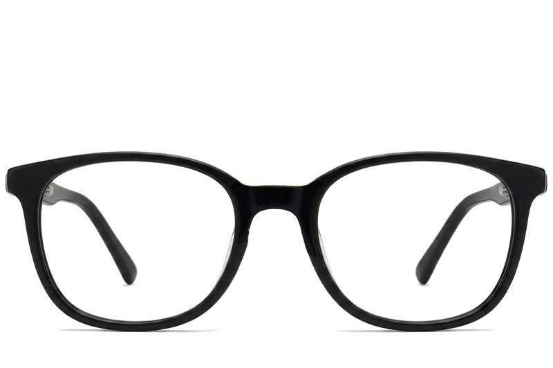 Oval Black Acetate Glasses #BS2012-0205
