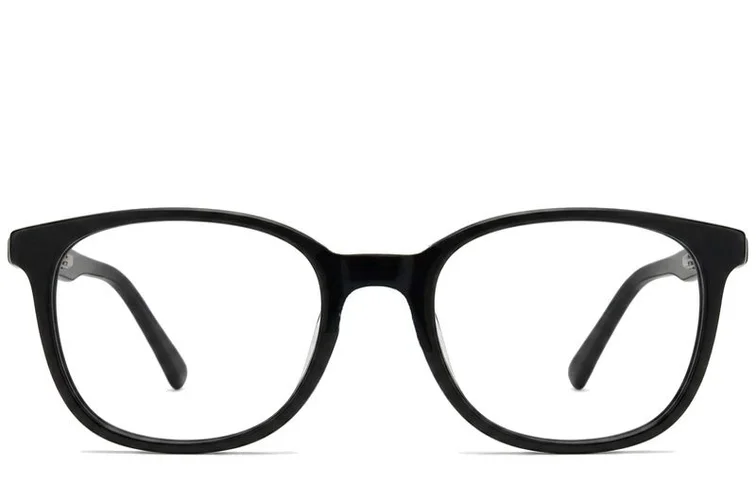 Oval Black Acetate Glasses #BS2012-0205