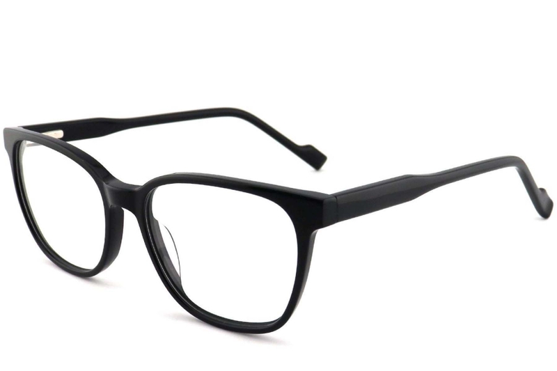 Oval Black Acetate Glasses #BS2012-0205