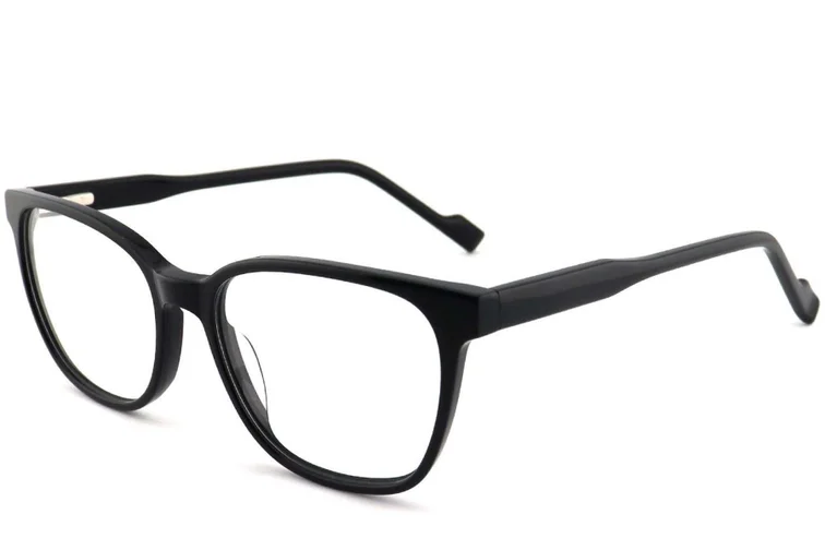 Gafas ovaladas de acetato negro #BS2012-0205