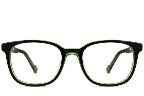 Lunettes ovales en acétate vert n° BS2012-0207