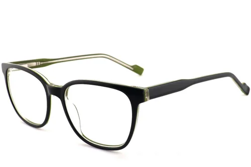 Lunettes ovales en acétate vert n° BS2012-0207
