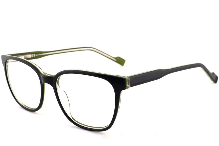 Lunettes ovales en acétate vert n° BS2012-0207