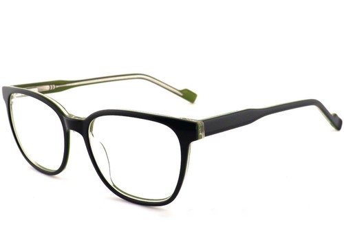 Oval Green Acetate Glasses #BS2012-0207