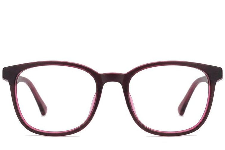 Gafas ovaladas de acetato morado #BS2012-0208