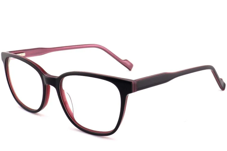 Lunettes ovales en acétate violet #BS2012-0208