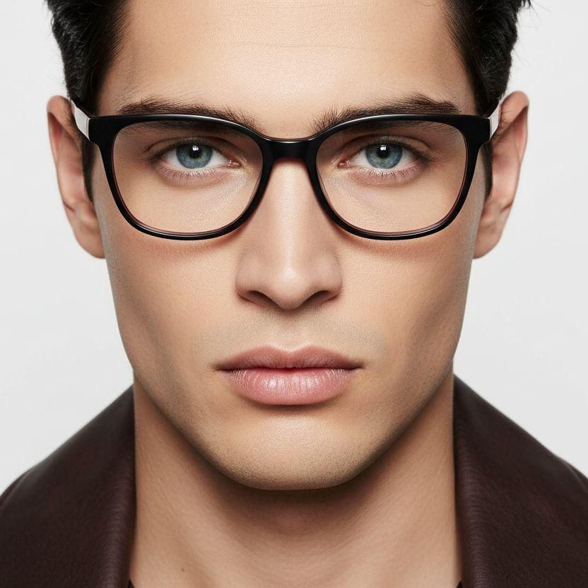 Oval Purple Acetate Glasses #BS2012-0208