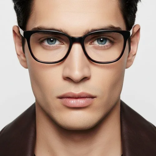 Lunettes ovales en acétate violet #BS2012-0208