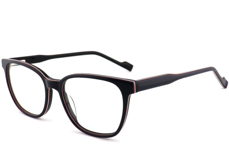 Oval White Acetate Glasses #BS2012-0209