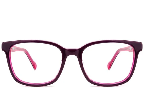 Lunettes ovales en acétate rose #BS2012-0210