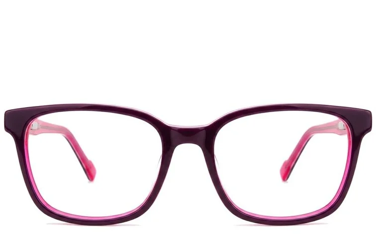 Oval Pink Acetate Glasses #BS2012-0210