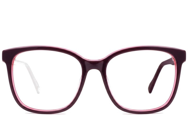 Oval White Acetate Glasses #BS2012-0211