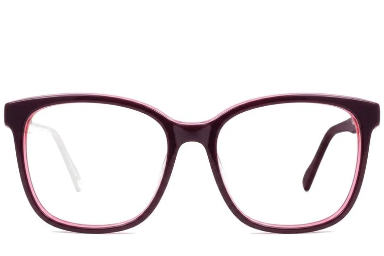 Oval White Acetate Glasses #BS2012-0211