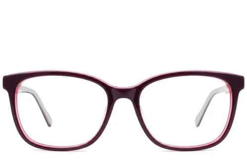 Lunettes ovales en acétate blanc #BS2012-0211