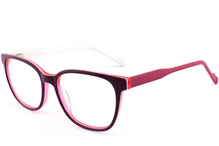 Ovale weiße Acetatbrille #BS2012-0211