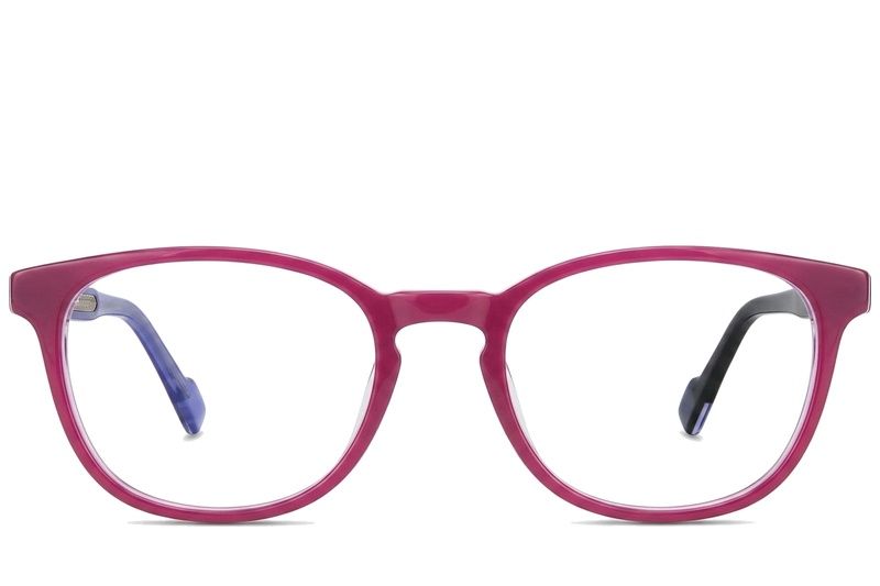 Oval Purple Acetate Glasses #BS2012-0213