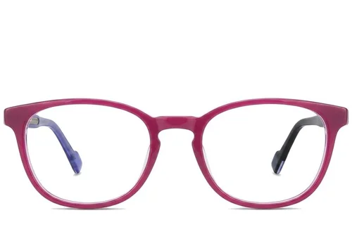Lunettes ovales en acétate violet #BS2012-0213