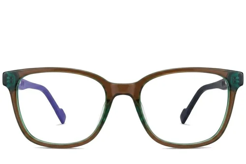 Lunettes ovales en acétate vert #BS2012-0214