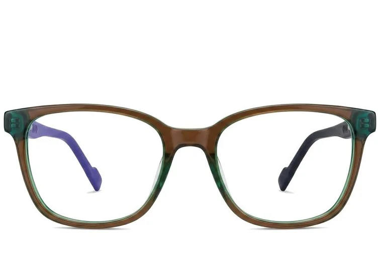 Lunettes ovales en acétate vert #BS2012-0214
